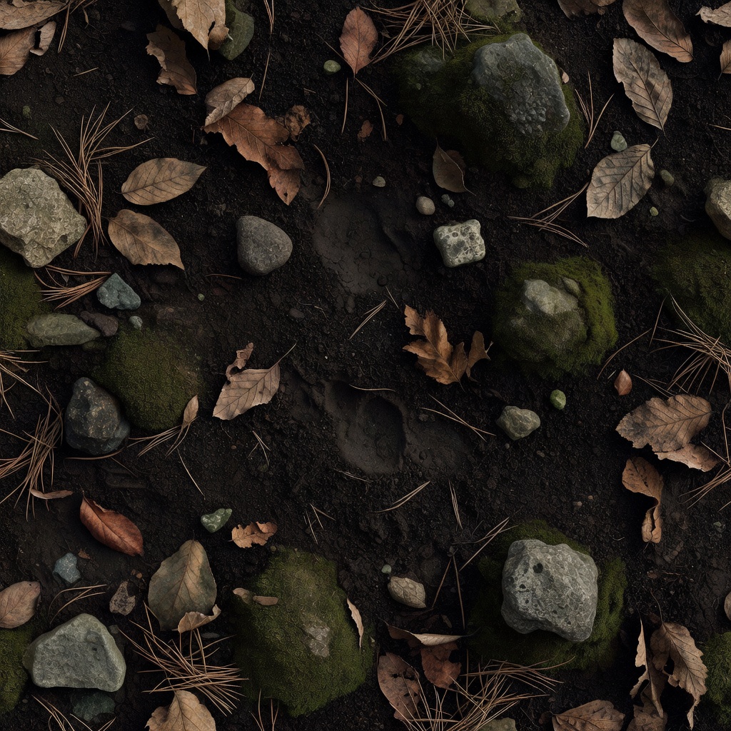 Ground Texture - Post-Apocalyptic Forest Floor