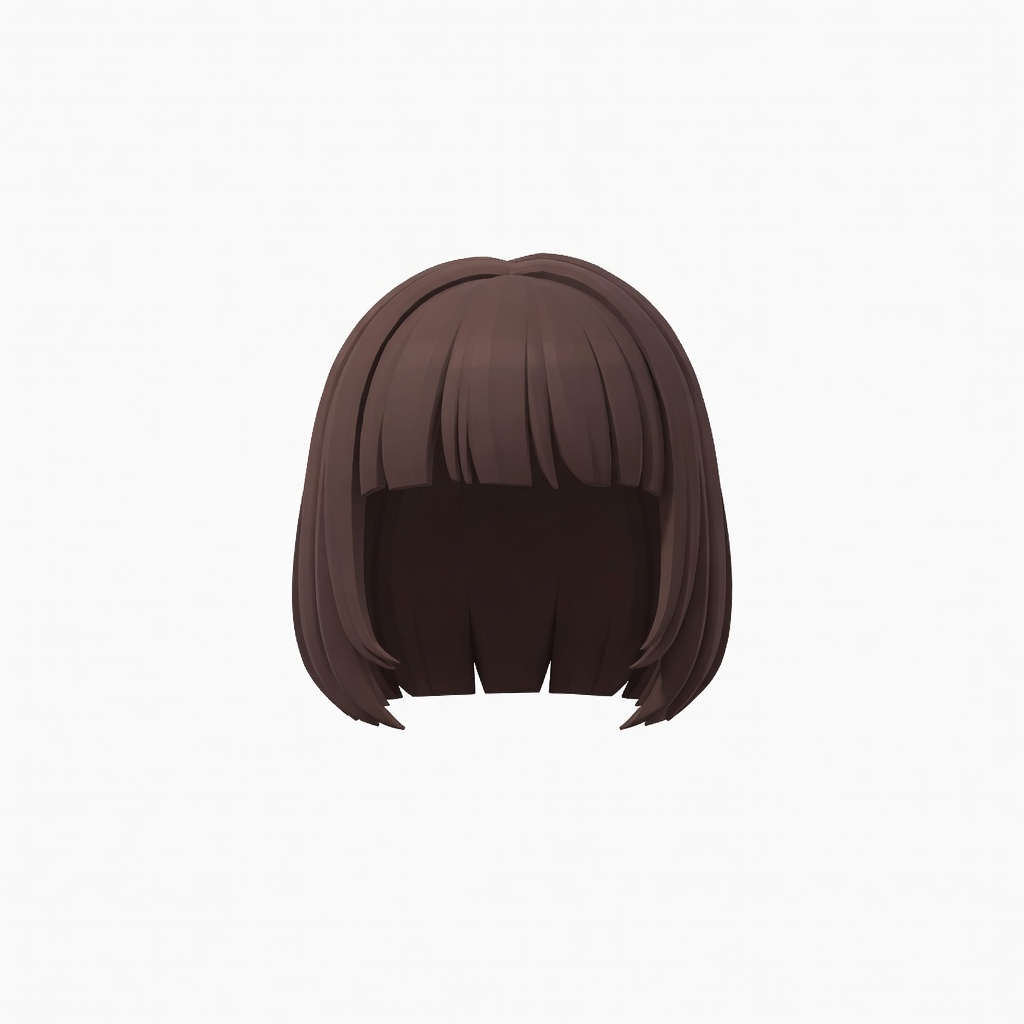 Female Hair - Bob Cut Isolated