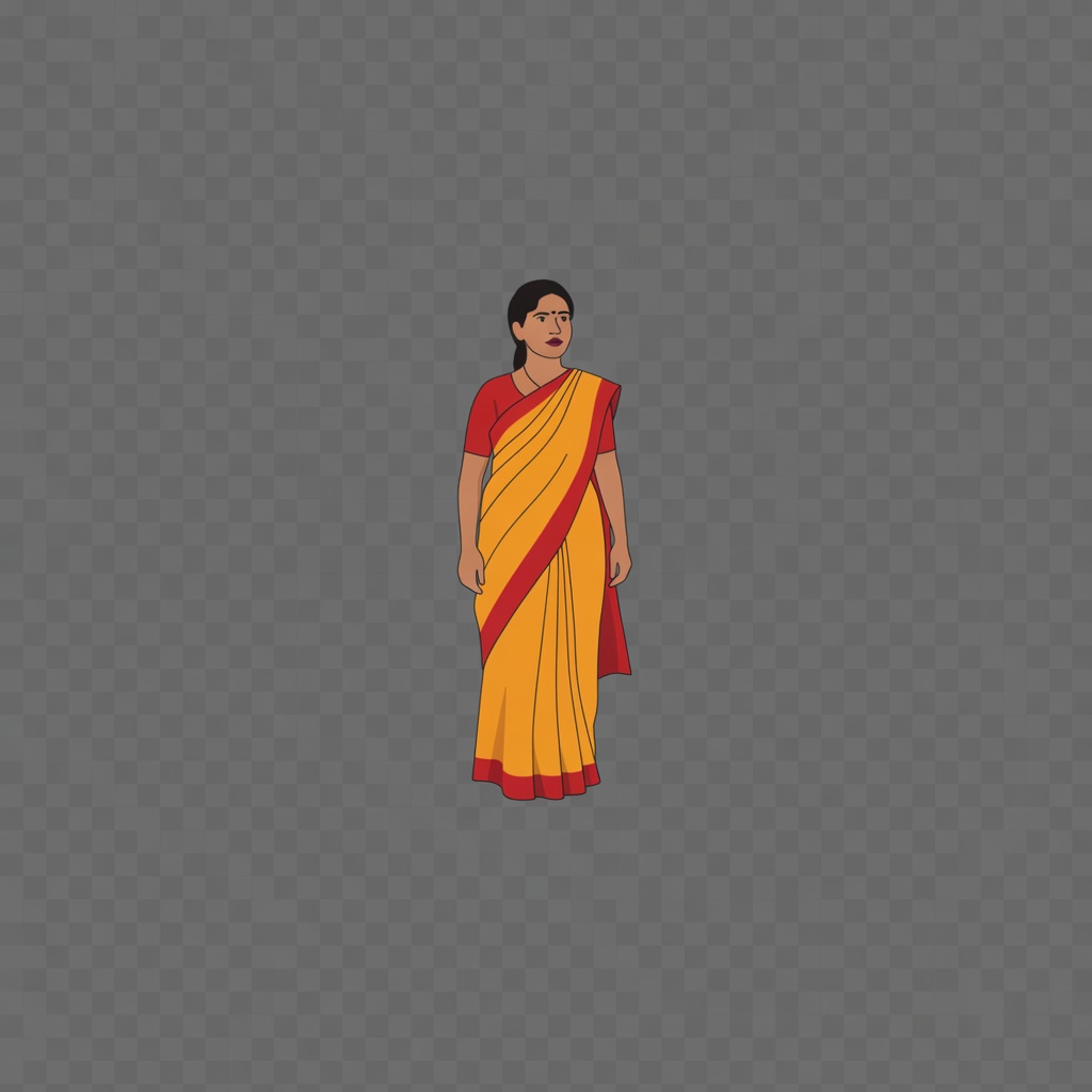 Saree Wearing Woman