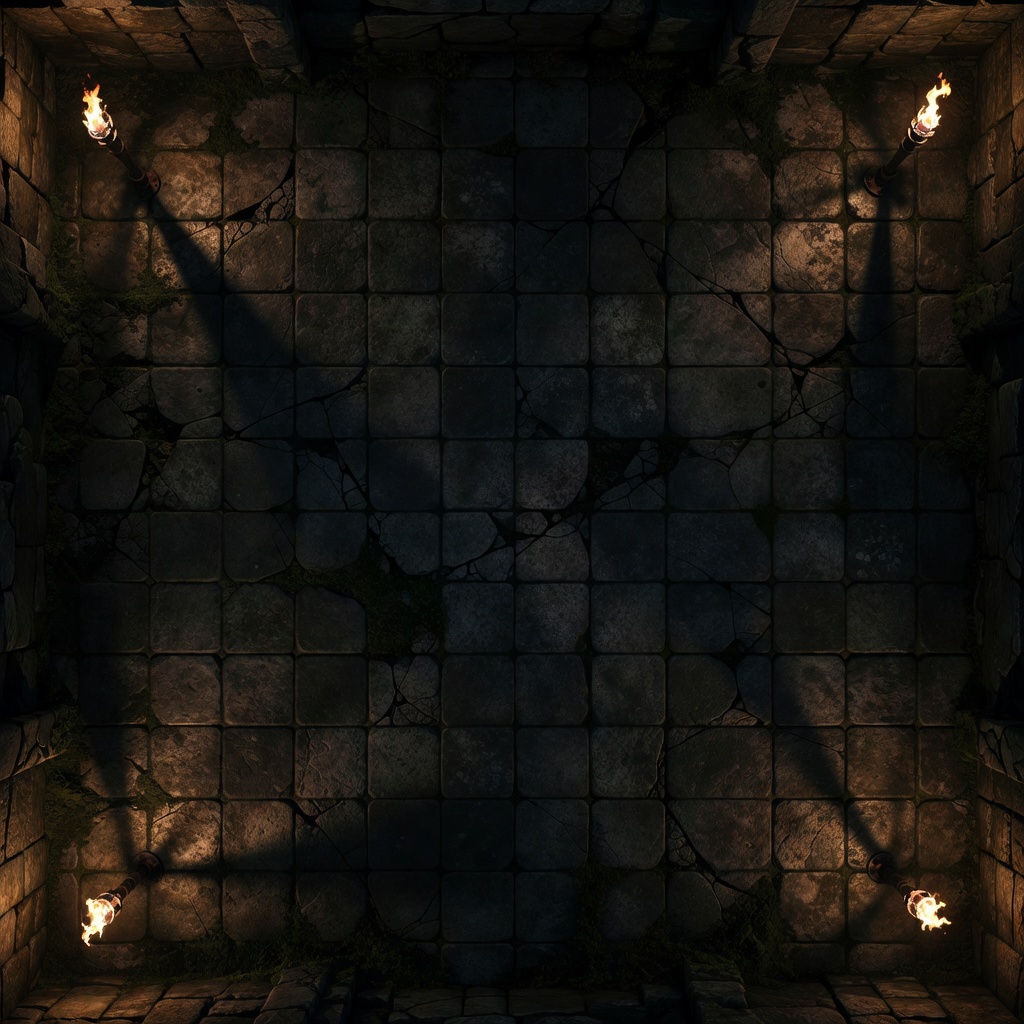Dungeon Floor with Torches