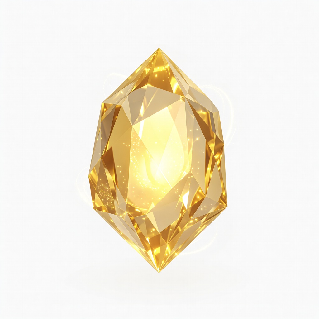 Golden Energy Crystal Concept