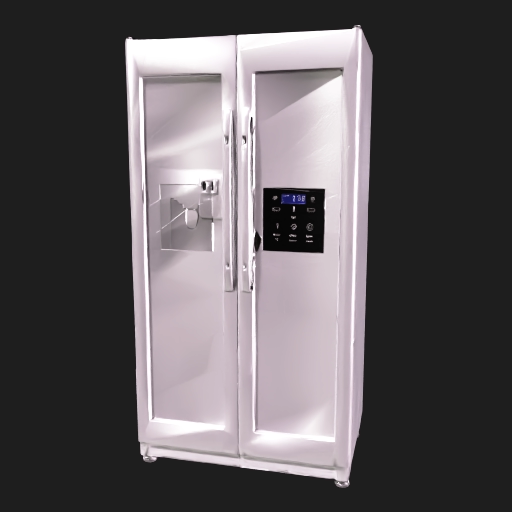 Stainless Double-Door Refrigerator