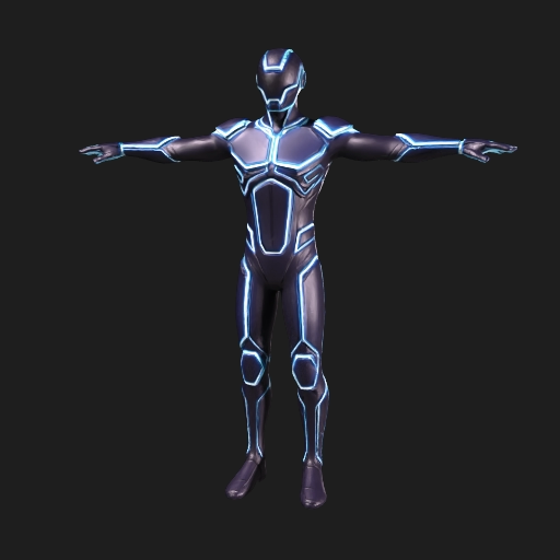 Neon Shield Knight