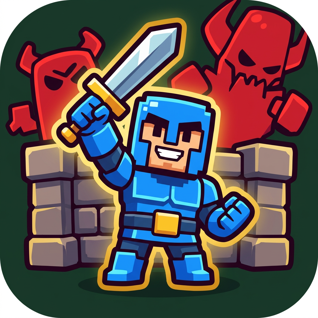 Image: Mobile game app icon for a tower defense game call