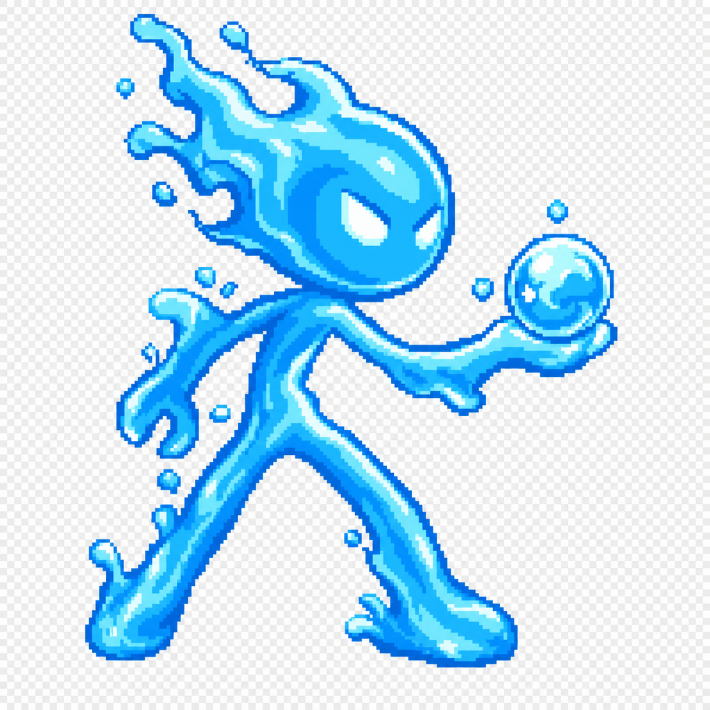 Water Stickman Tight Crop