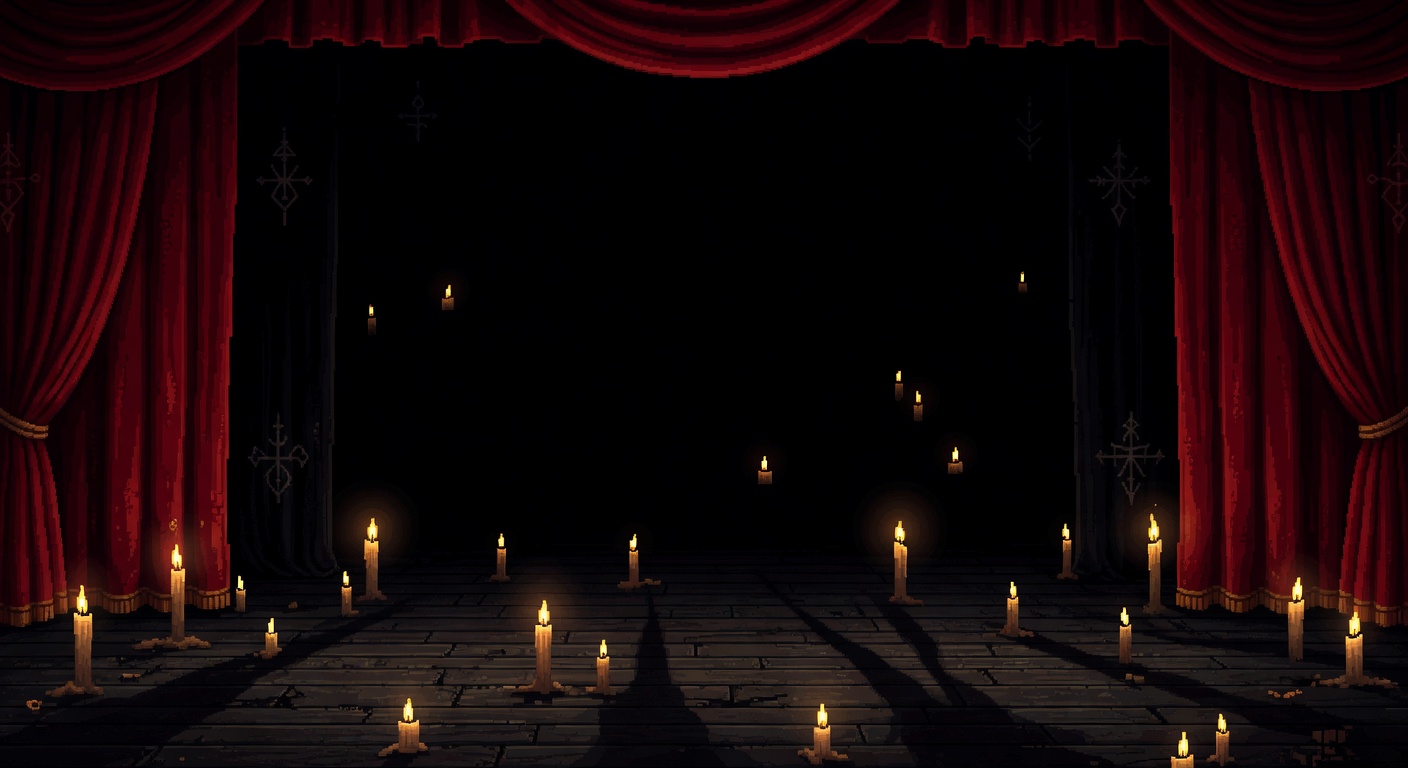 Theater Stage - Pixel Art Background