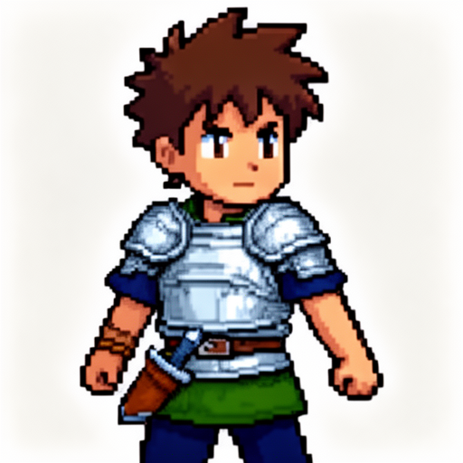 Silver Armored Adventurer