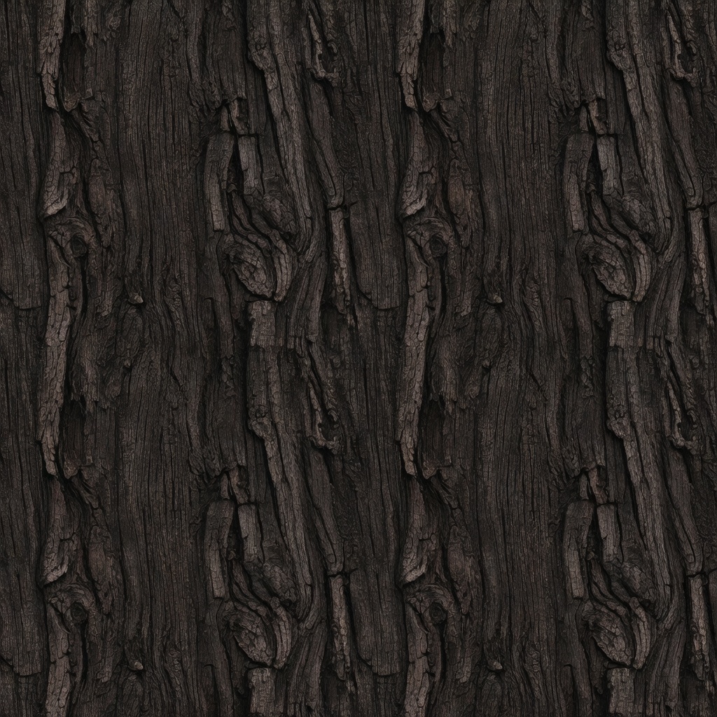 Dark Bark Wood Texture