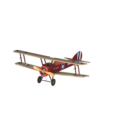 Red Sopwith Biplane