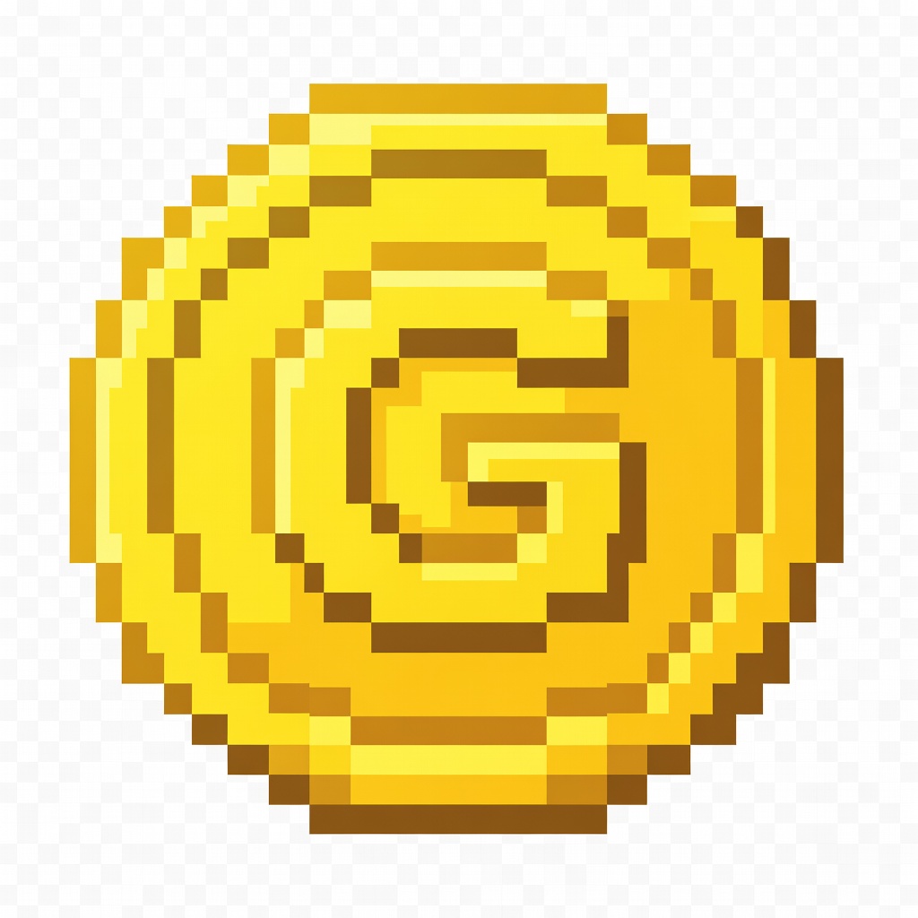 Pixel Coin Icon