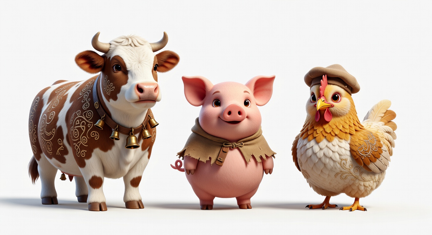 Farm Animals Concept
