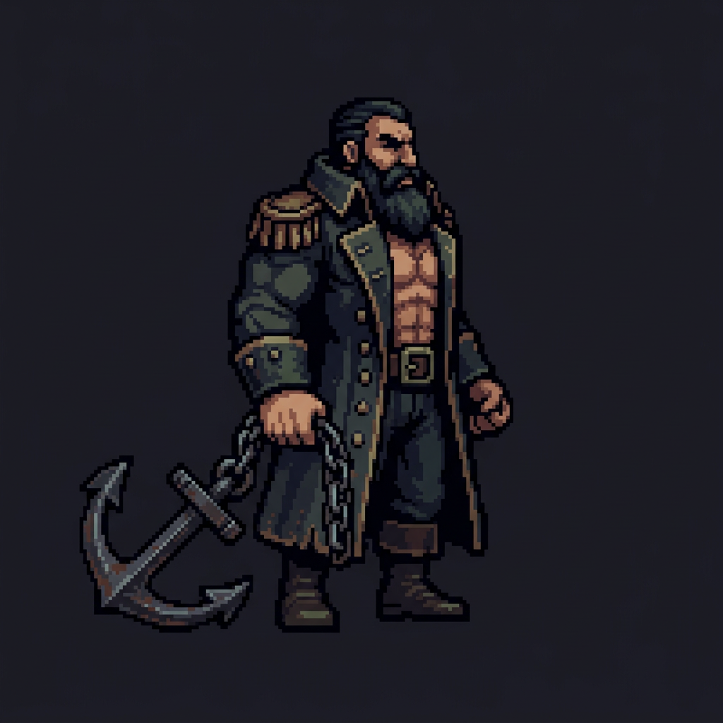 Captain Stevo - Pixel Art Character