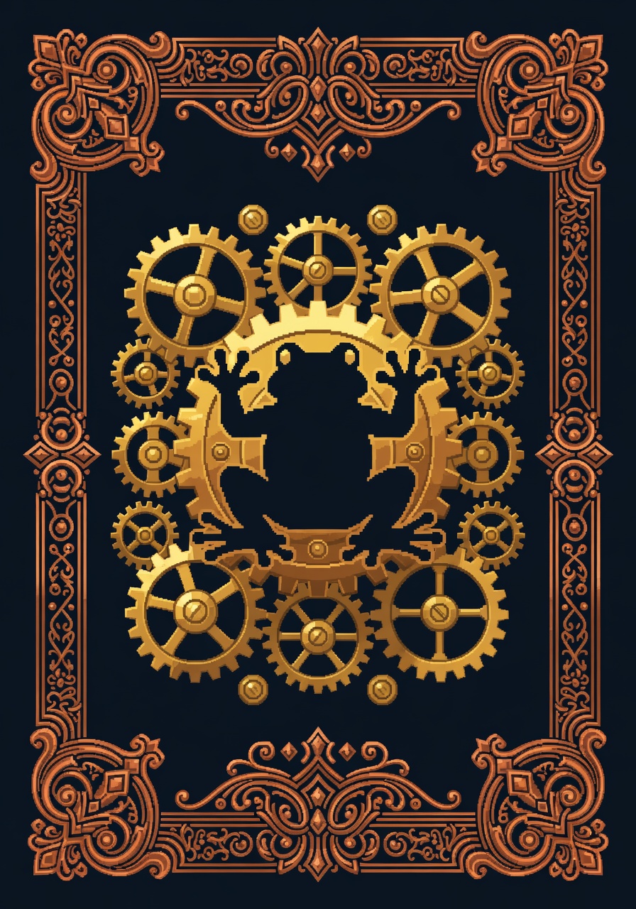 Steampunk Frog Card Back (1 / 2)