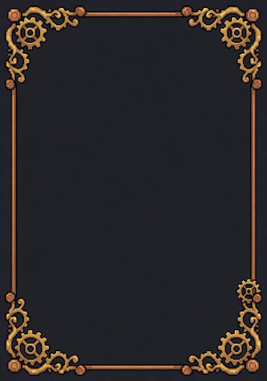 Steampunk Card Frame Border (2 / 2)