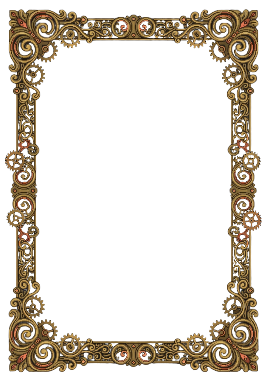 Steampunk Card Frame Border (1 / 2)