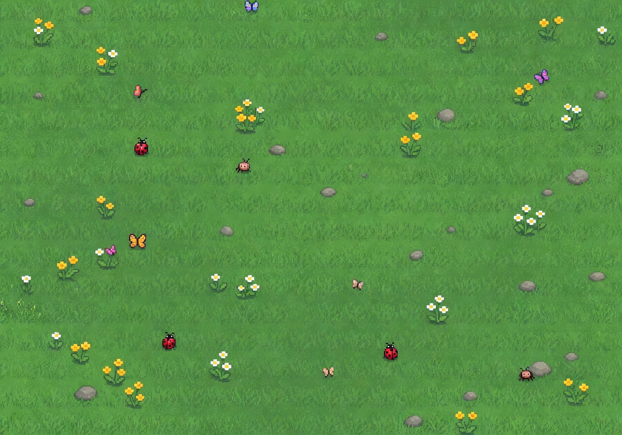 Pixel Grass Field (1 / 2)