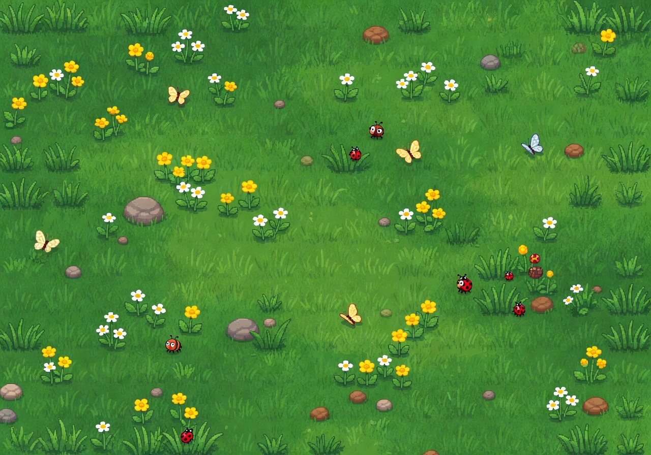 Pixel Grass Field (2 / 2)