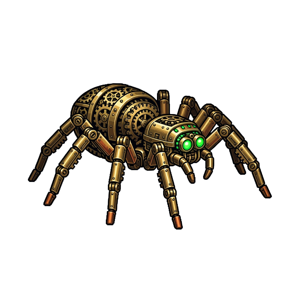 Cog Spider - pixel enemy