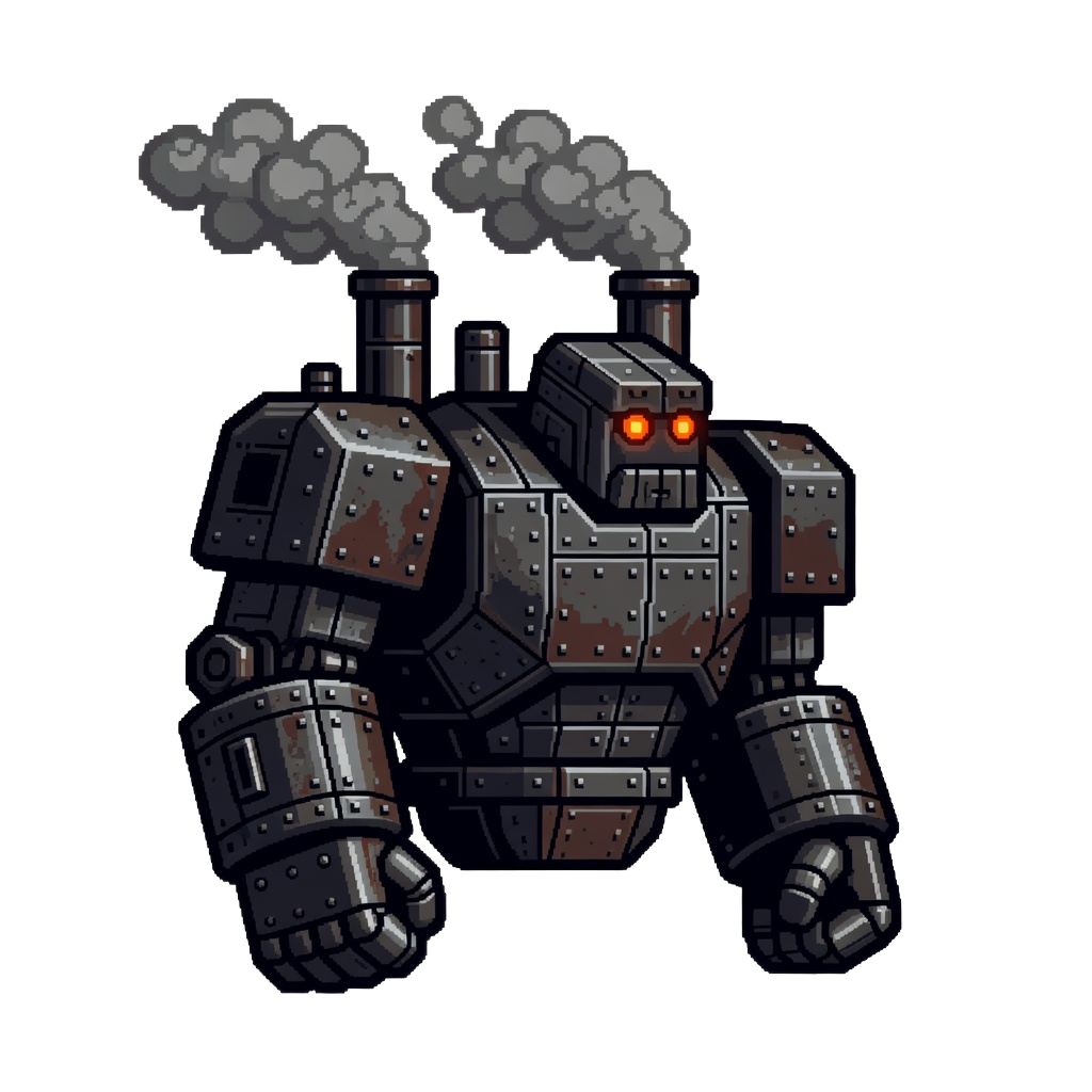 Steam Golem - pixel enemy