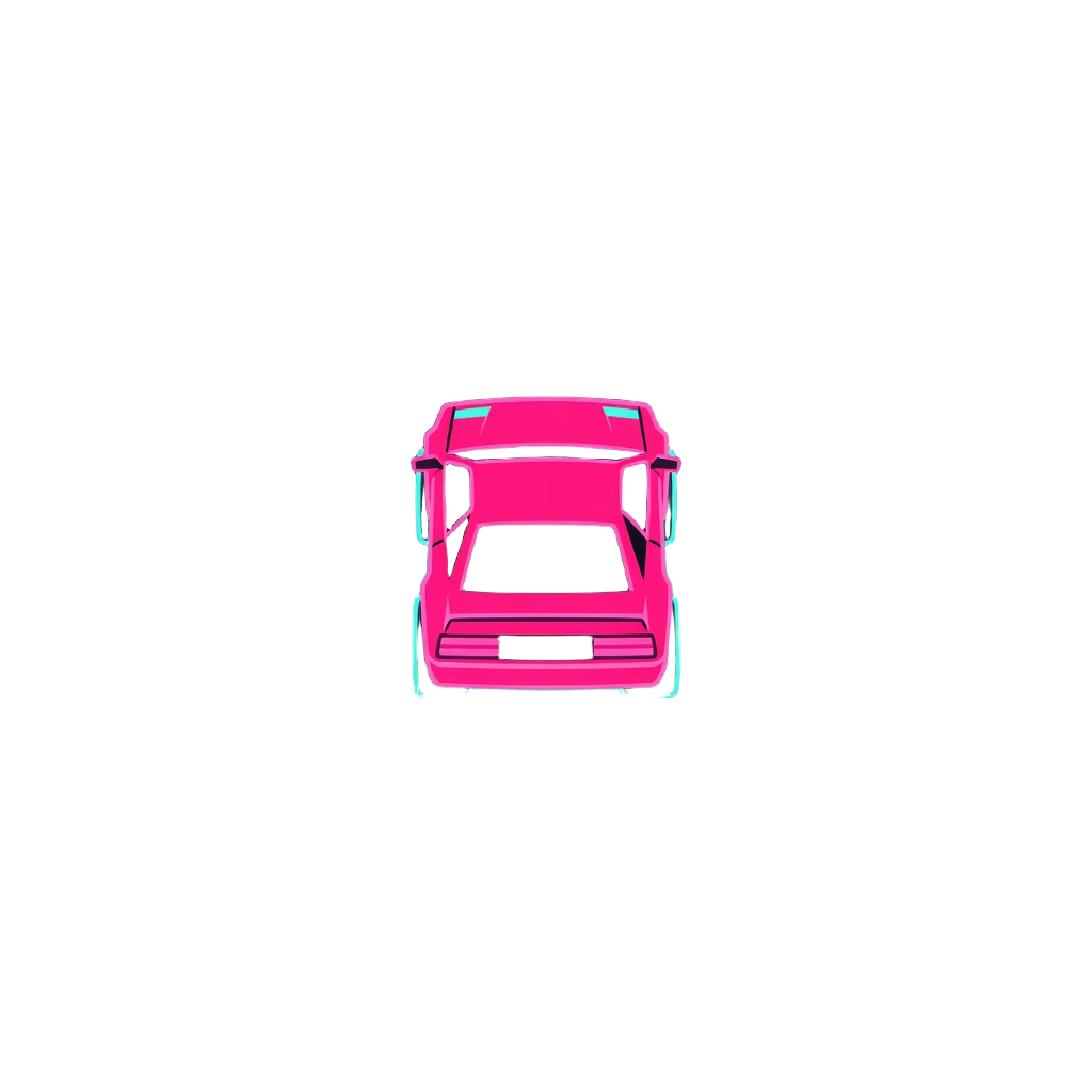 Neon Drift Car Sprite