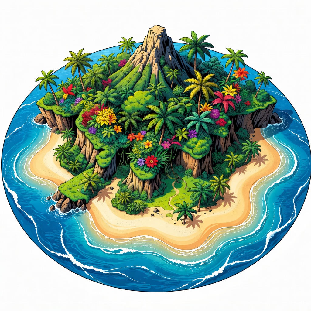One Piece Island Concept