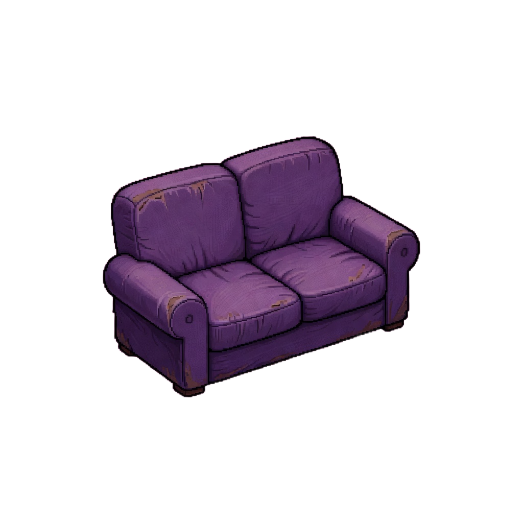 AQ Prop - Purple Couch