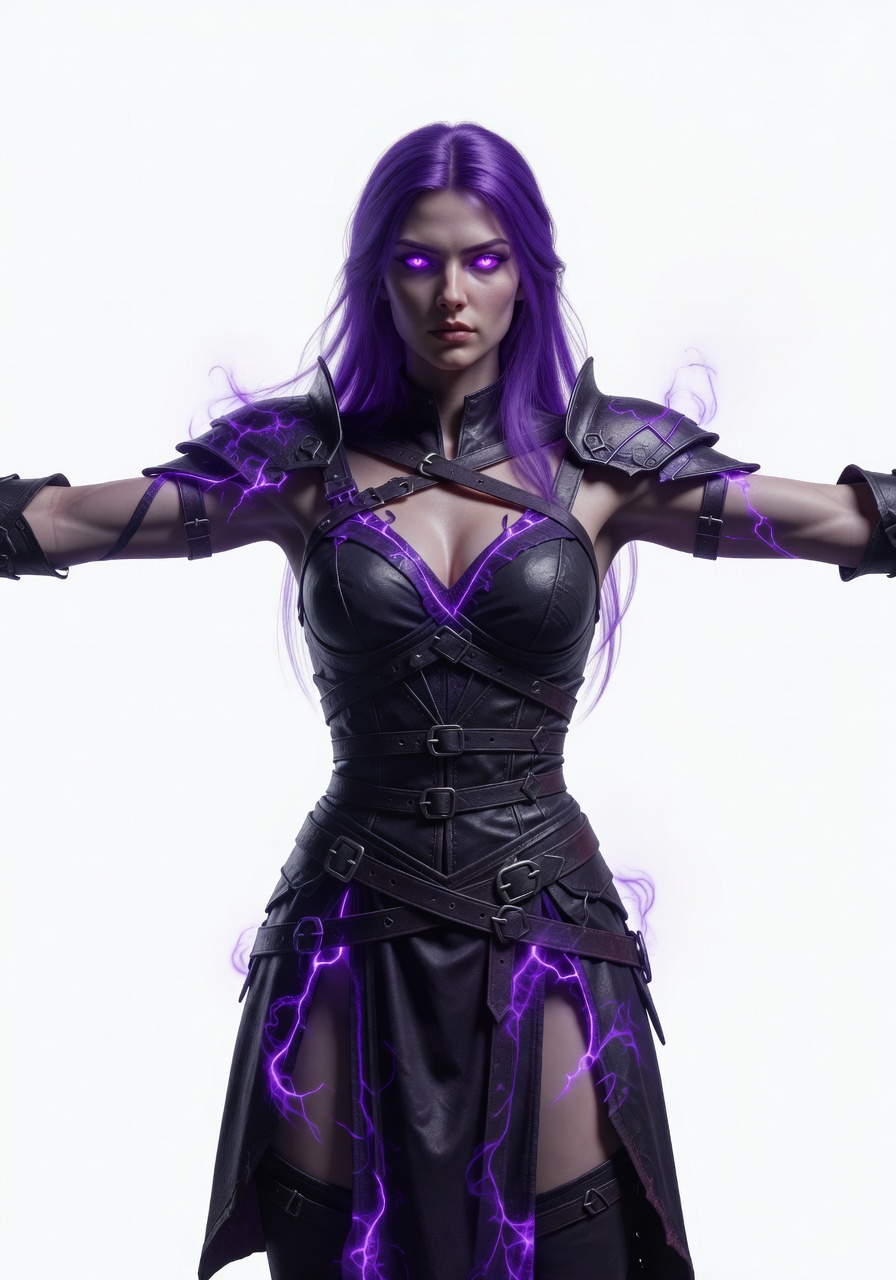 Violet Void Mage Concept (3 / 4)