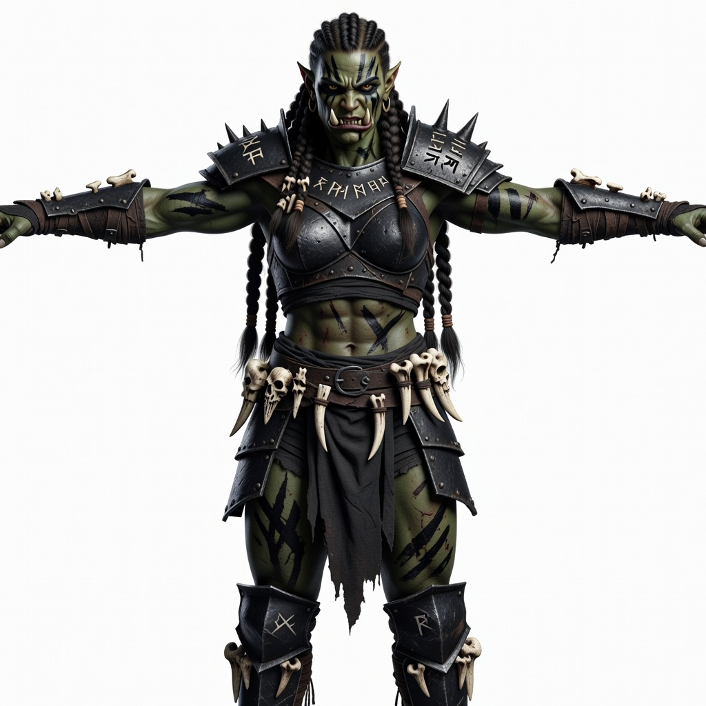 Grulka Orc War-Maiden Concept (3 / 4)
