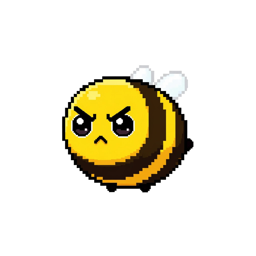 Cute Angry Bee Sprite