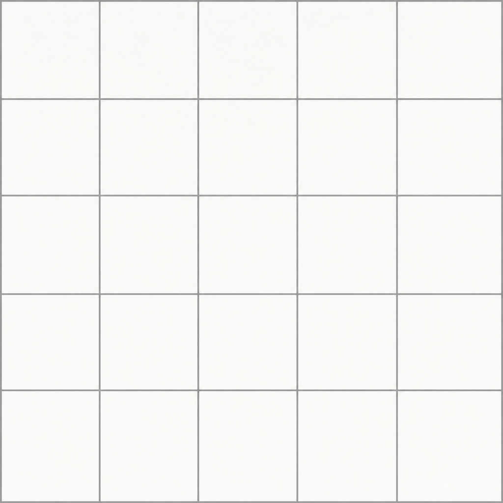 White Tile Floor Grid