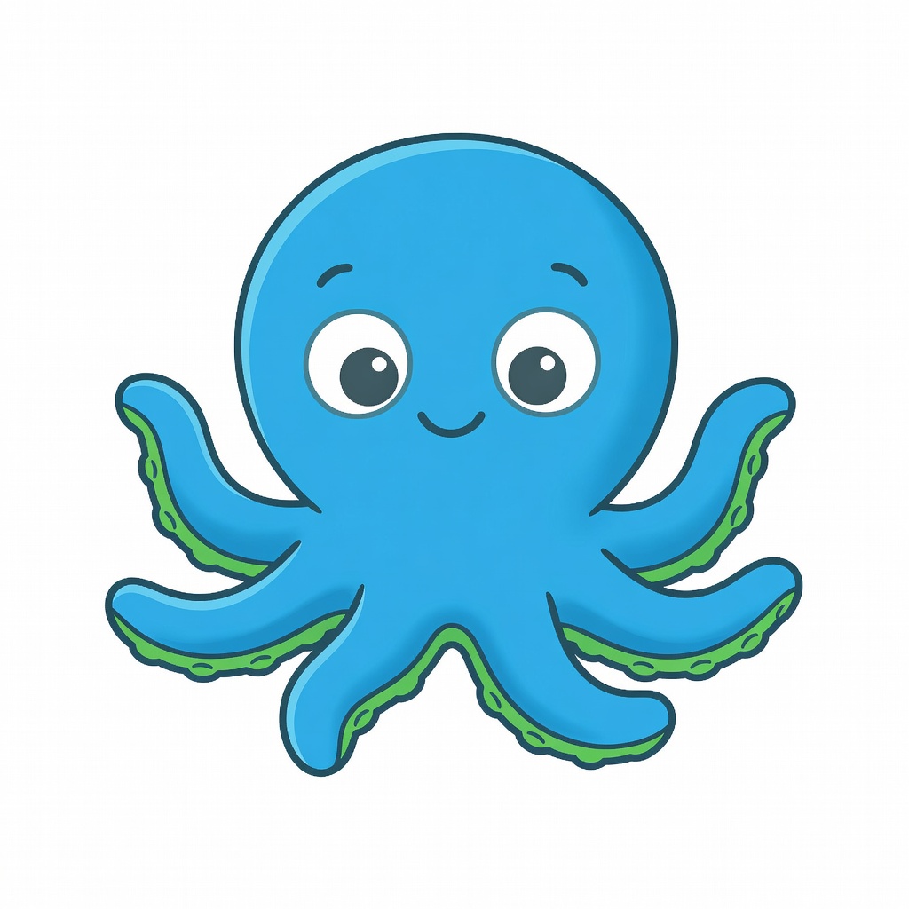 Cartoon Octopus Player (2 / 4)