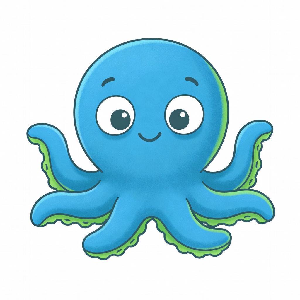 Cartoon Octopus Player (3 / 4)