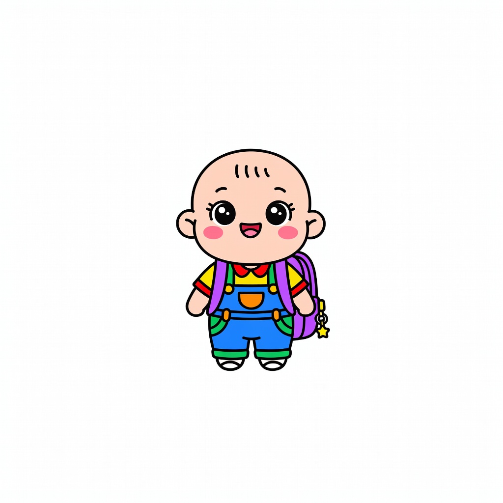 Cartoon Student Character (3 / 4)
