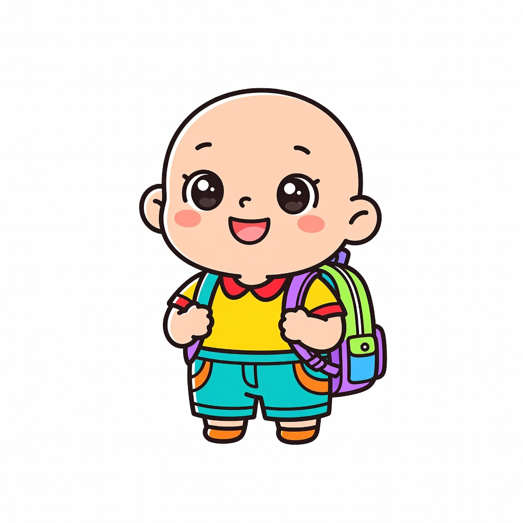 Cartoon Student Character (4 / 4)