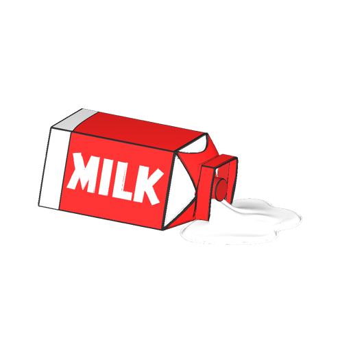 Cartoon Obstacle Milk Carton