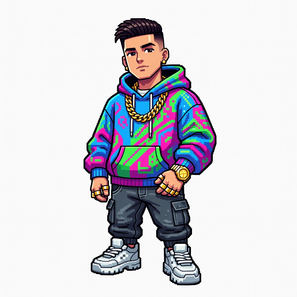 Light - Greek Trapper Pixel Art (2 / 2)