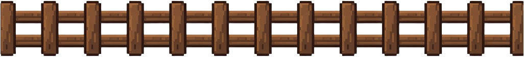 Pixel Art Wooden Fence