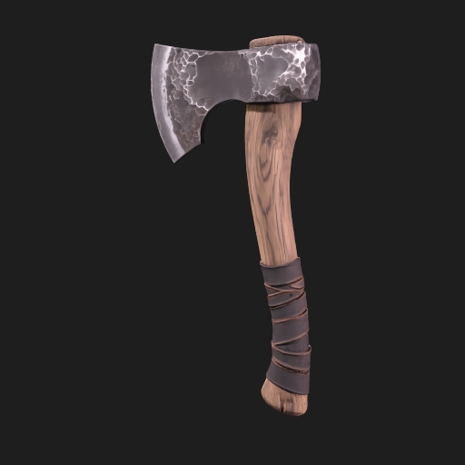 Colonial Splitting Axe 3D