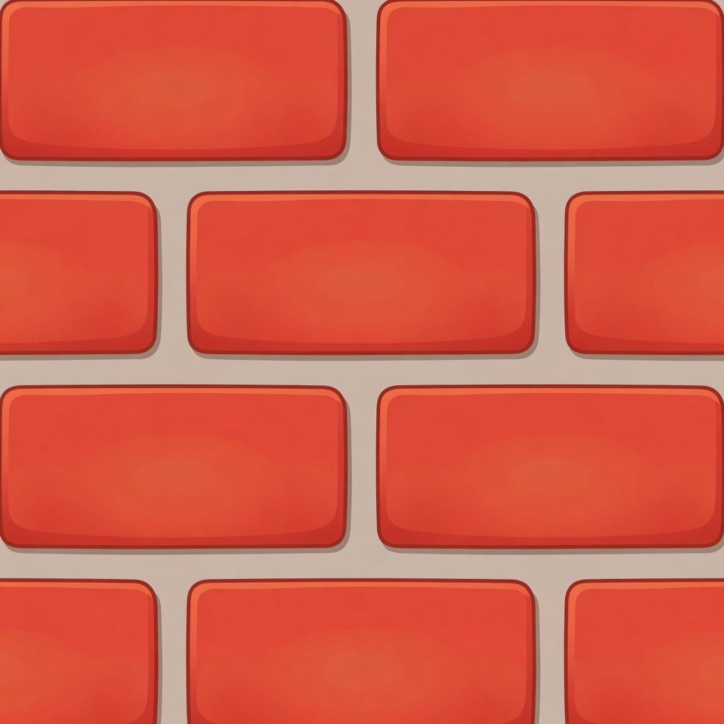 Extra Large Cartoon Red Brick