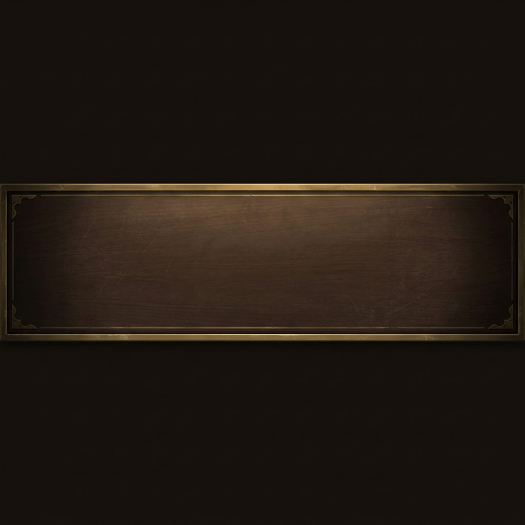 Image: A long horizontal decorative banner panel for a 19