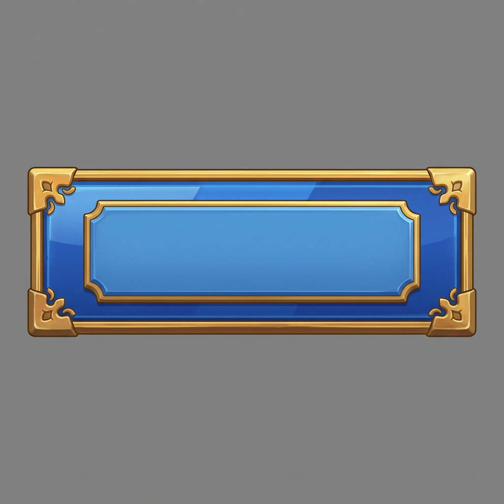 Image: A wide horizontal heraldic hanging banner / ribbon