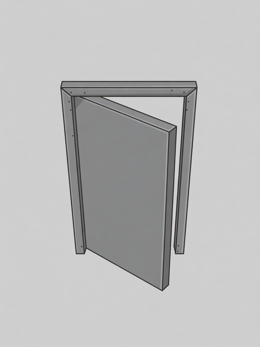 Door 1x2 - Angled Top-Down