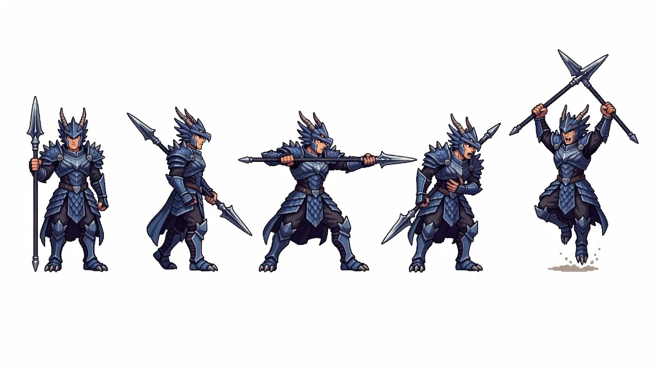 Ryn - Key Pose Sheet (2 / 4)
