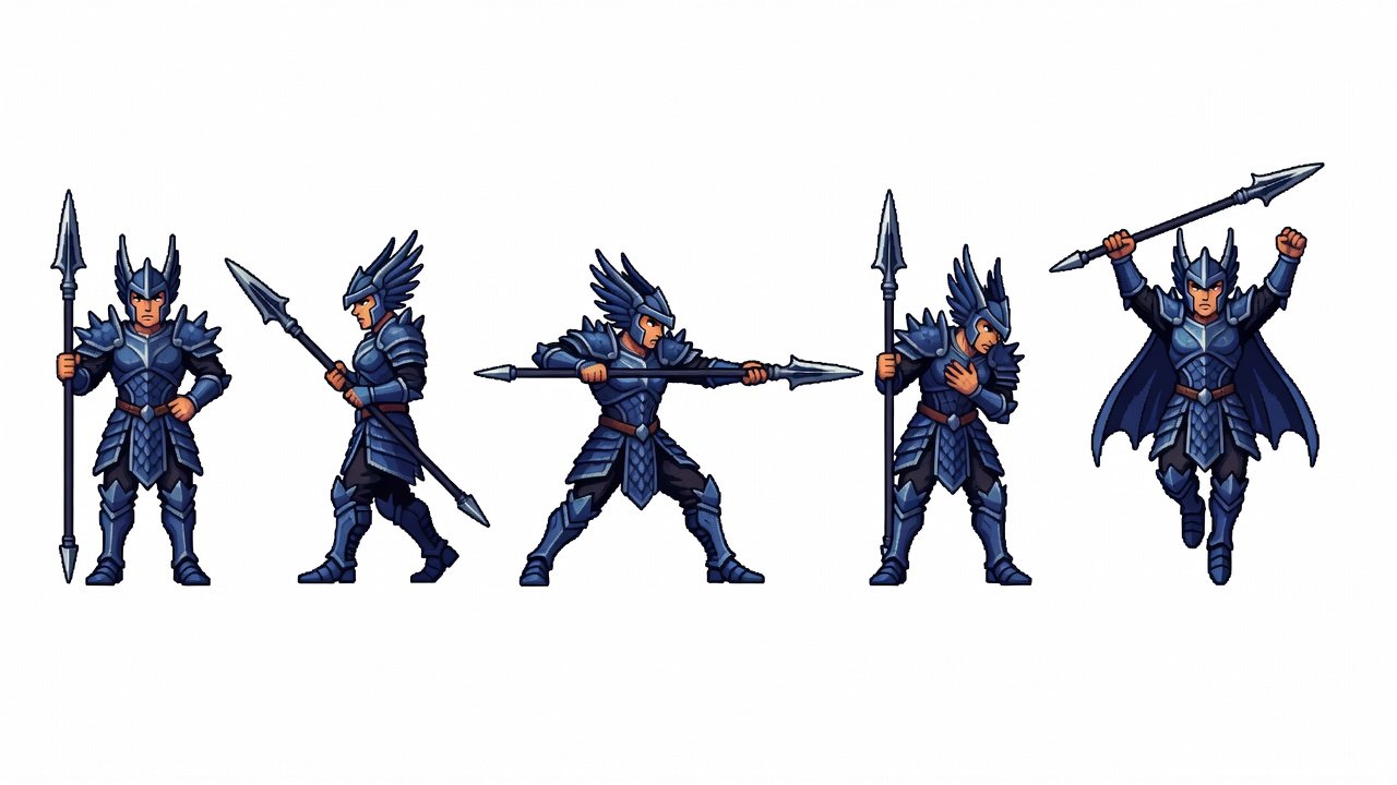 Ryn - Key Pose Sheet (4 / 4)