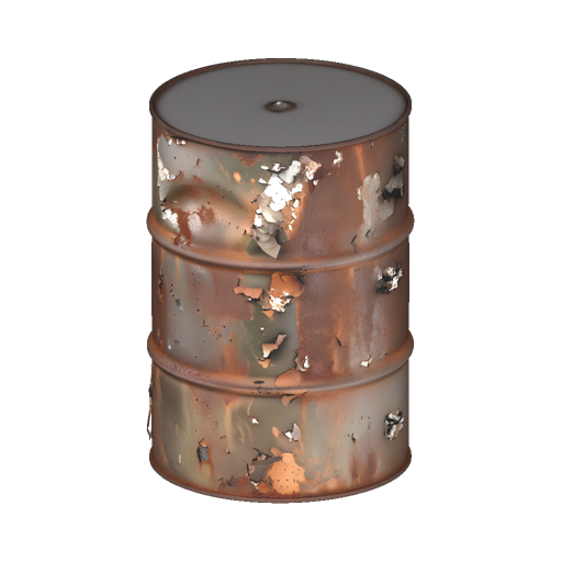 Rusted Industrial Barrel
