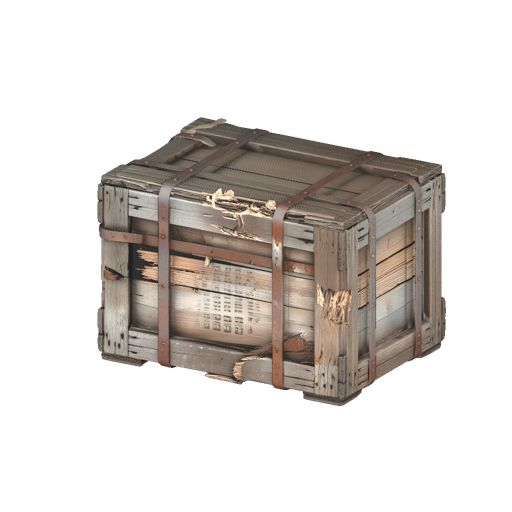 Damaged Industrial Crate