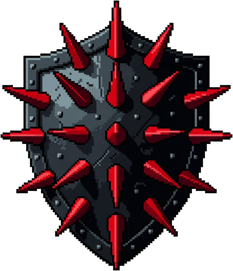 Spiked Shield Icon