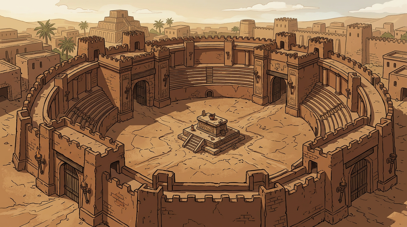 Combat Arena - Mud-Brick Backdrop (2 / 4)