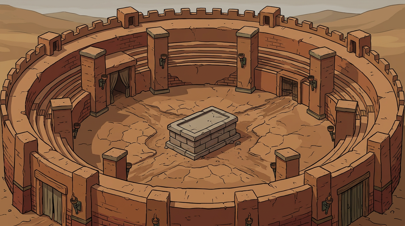 Combat Arena - Mud-Brick Backdrop (3 / 4)