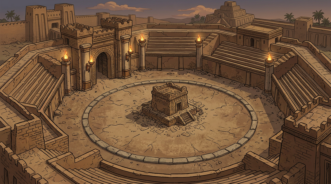 Combat Arena - Mud-Brick Backdrop (4 / 4)